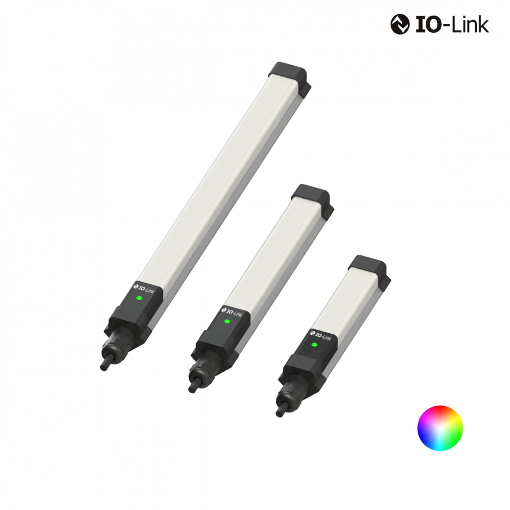 Signalleuchte für Eckmontage mit IO-Link Schnittstelle